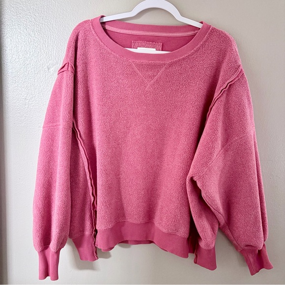 American Eagle Outfitters Sweaters - AE American Eagle "Seriously Huggable" Oversized Pink Sweatshirt XS